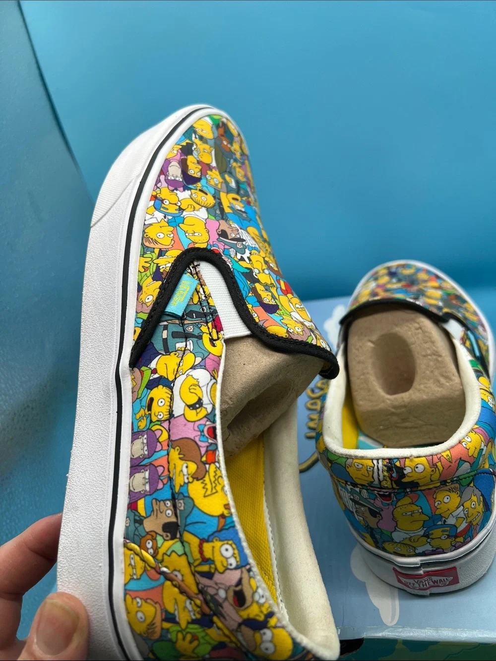 Rare Vans The Simpsons Slip-On Shoes Men’s 12 Comfycush used once